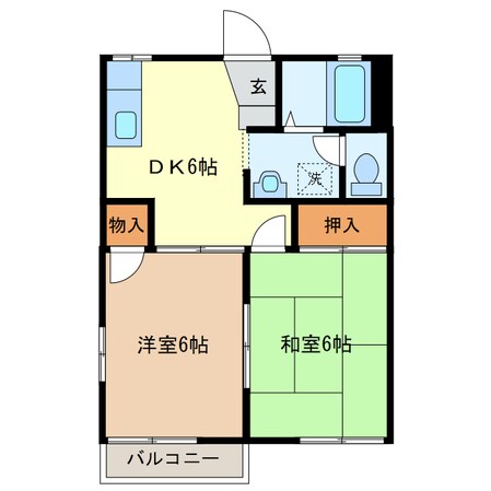 タカハイツの物件間取画像